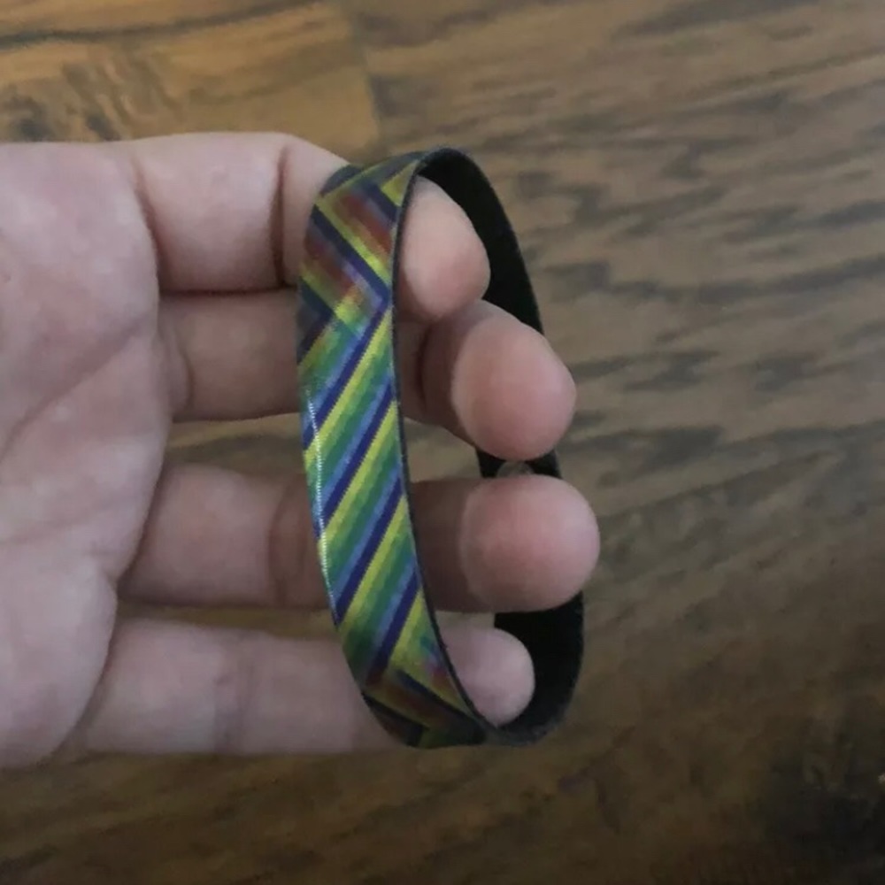 90s retro multicolored snap bracelet